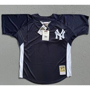 Men’s Mitchell & Ness Yankees Authentic Batting Jersey Derek Jeter 44 (Large)